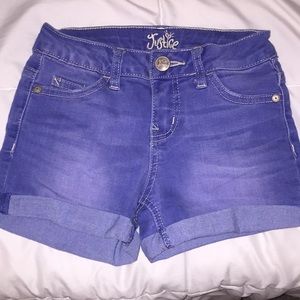 Justice denim shorts